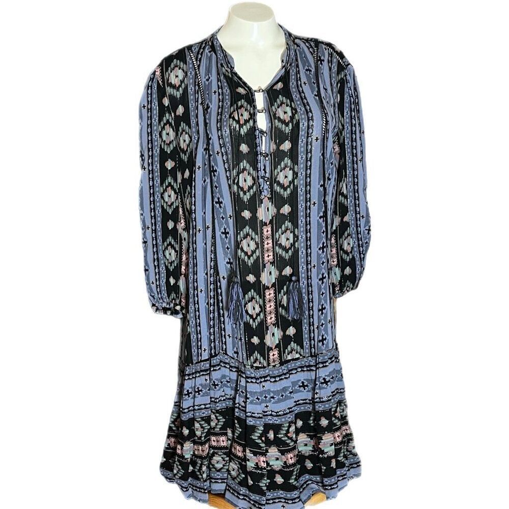 Anthropologie Holding Horses Winter Moon‎ Tunic Western Print Dress